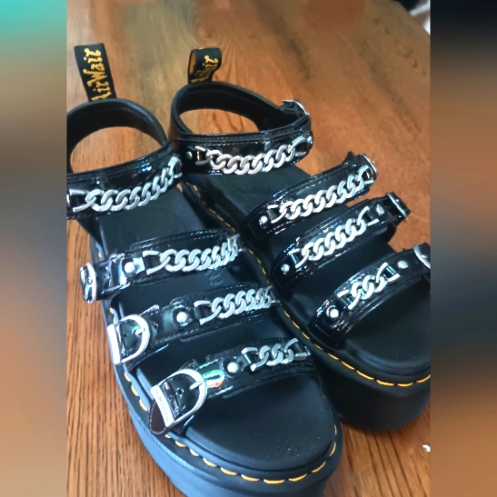 Dr. Martens Blair II Chain Strap Platform Sandal